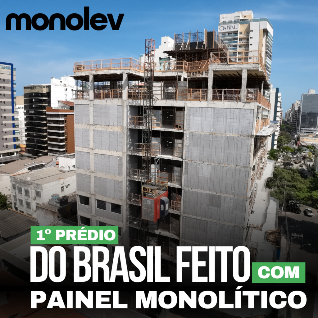 O Primeiro Prédio do Brasil com Painel Monolítico Está em Construção com Tecnologia Monolev, da Isocil Indústria de EPS